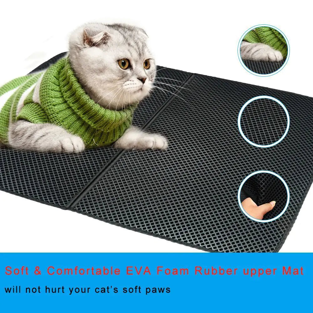 KozoMart™ Waterproof and Non-slip Cat Litter Mat