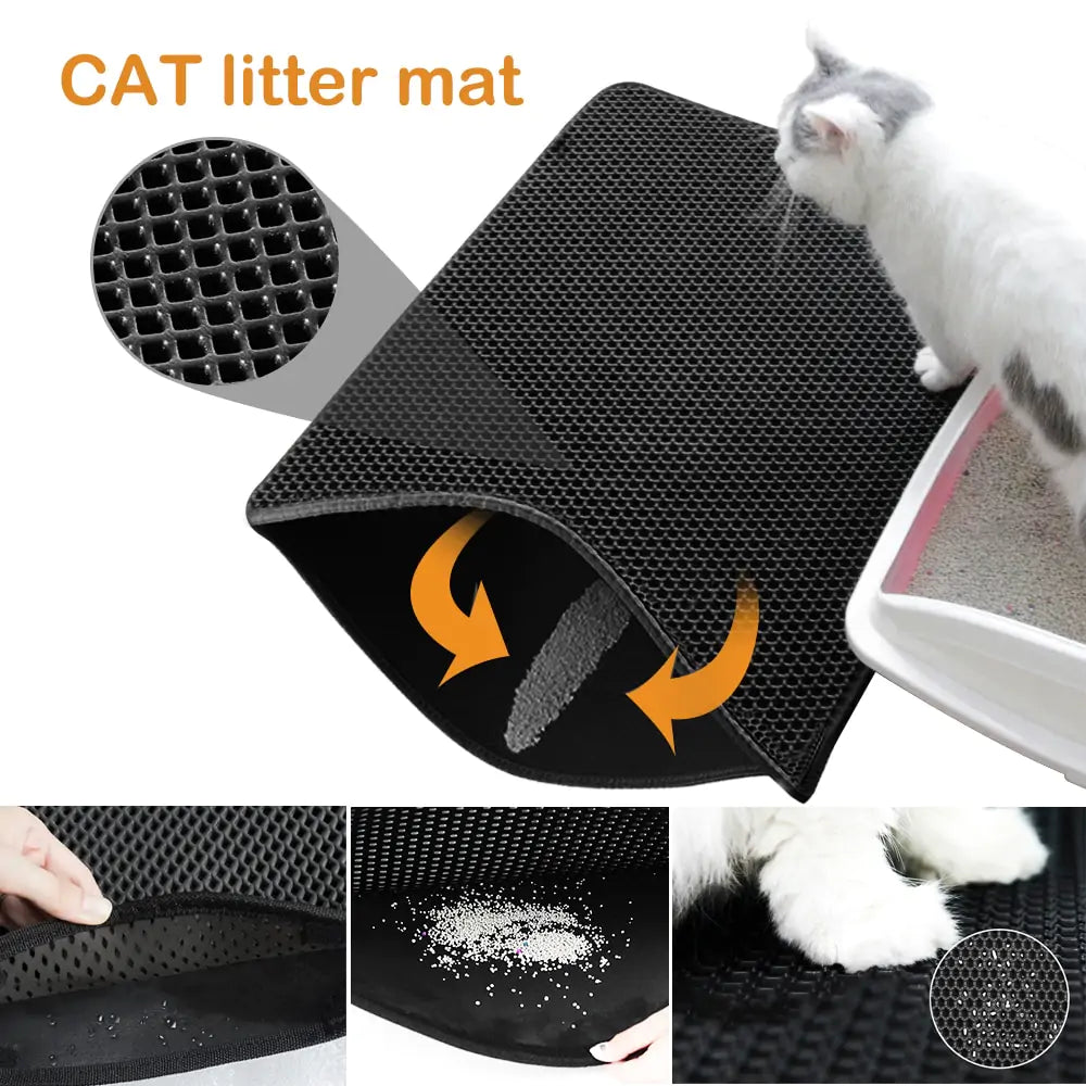 KozoMart™ Waterproof and Non-slip Cat Litter Mat